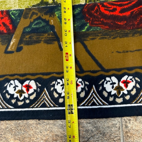 Large  religious icon last supper tapestry signed by artist - Picture 2 of 3